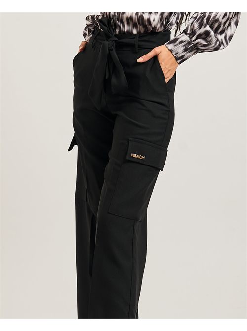 Silvian Heach women's cargo pants with knotted belt SILVIAN HEACH | GPA25533PABLACK